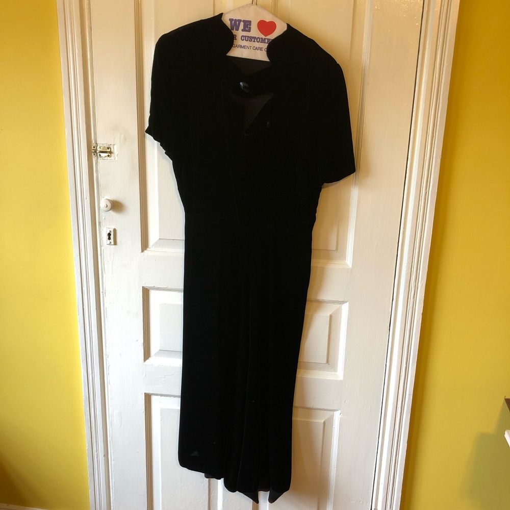 GORGEOUS handmade vintage velvet dress